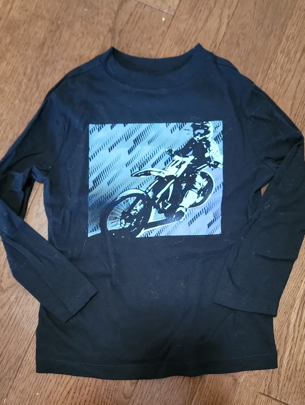 Black Motocross Long Sleeve Top XSmall
